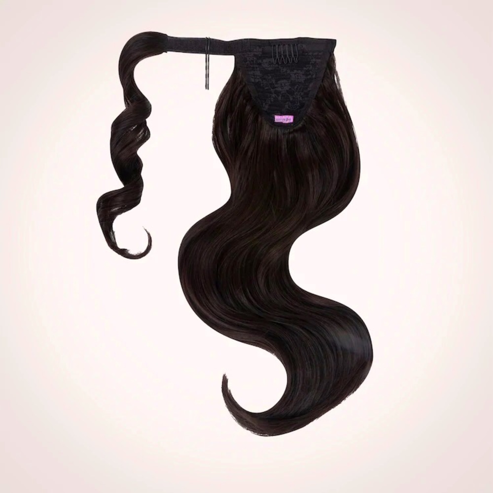 INH Hair - Lily Ponytail Extension - Black Brown